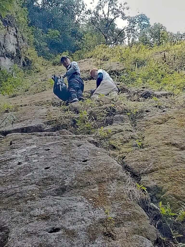 Policía rescata a turista extranjero atrapado en cerro Putucusi de Machupicchu